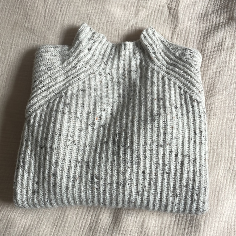 Wool mix madewell mock neck sweater
